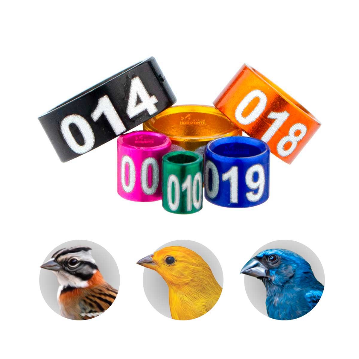Anilhas de Alumínio Coloridas
